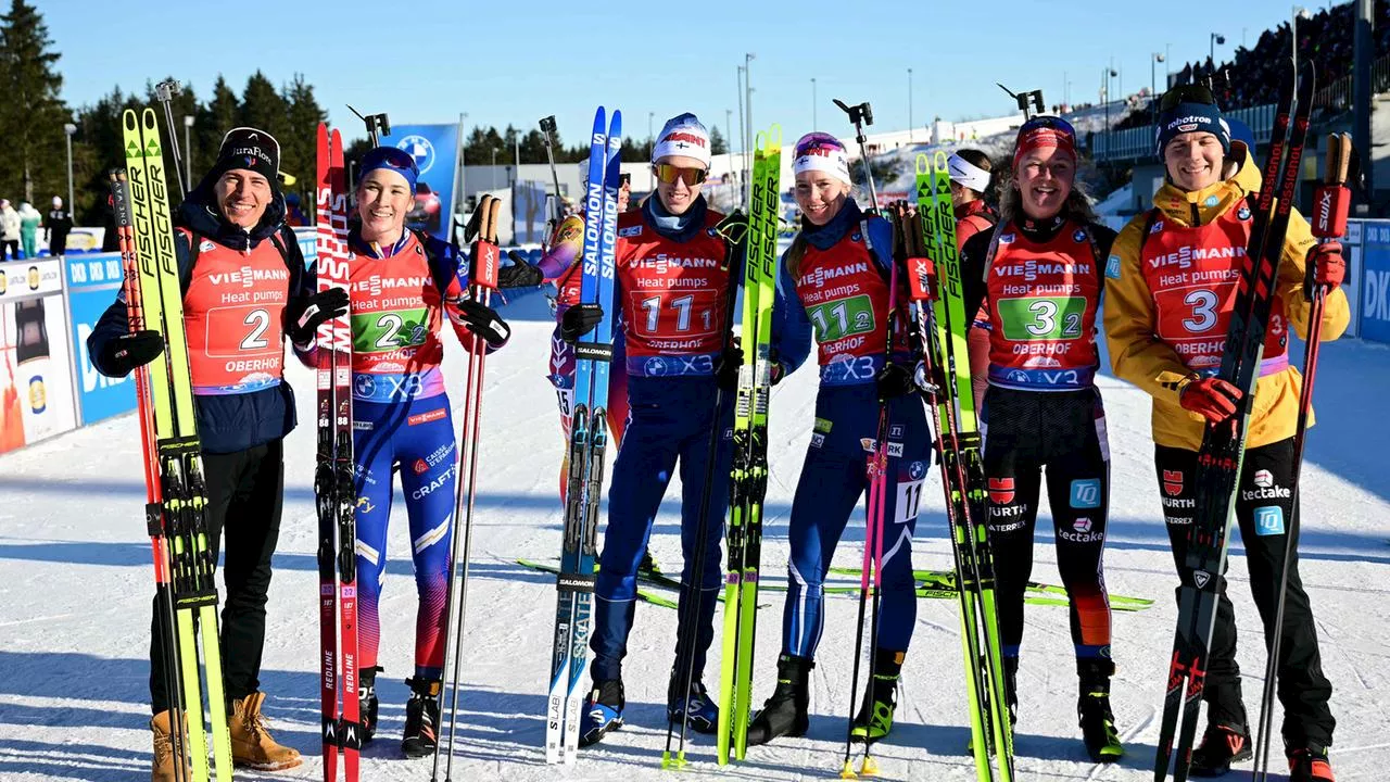 Biathlon-Weltcup in Oberhof: Grotian und Strelow auf Podest