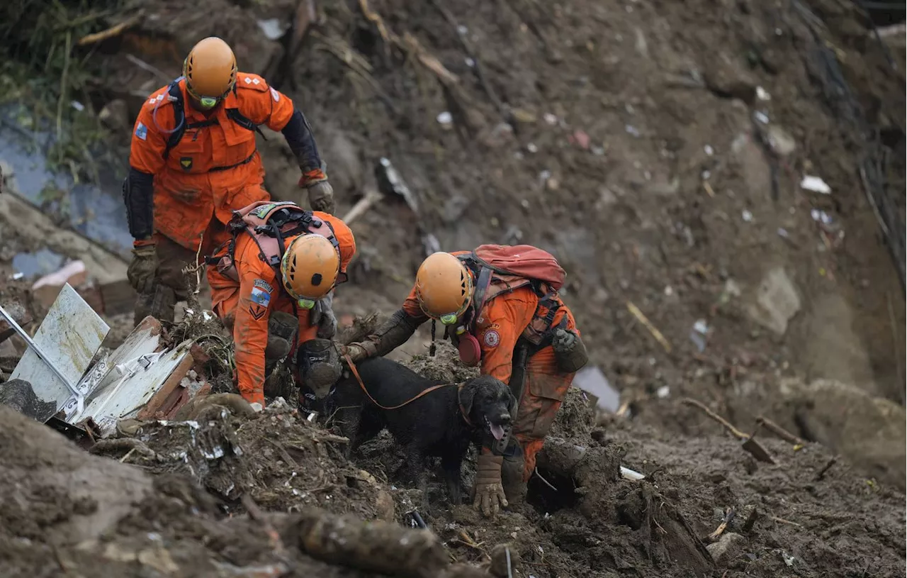 Des Glissements de Terrain Dévastateurs Au Brésil, Dix Mort