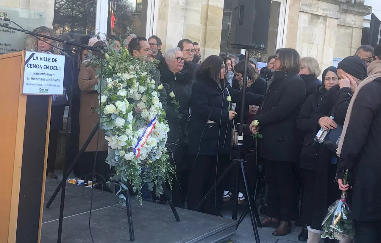 Hommage à Nasrine, victime de féminicide à Cenon