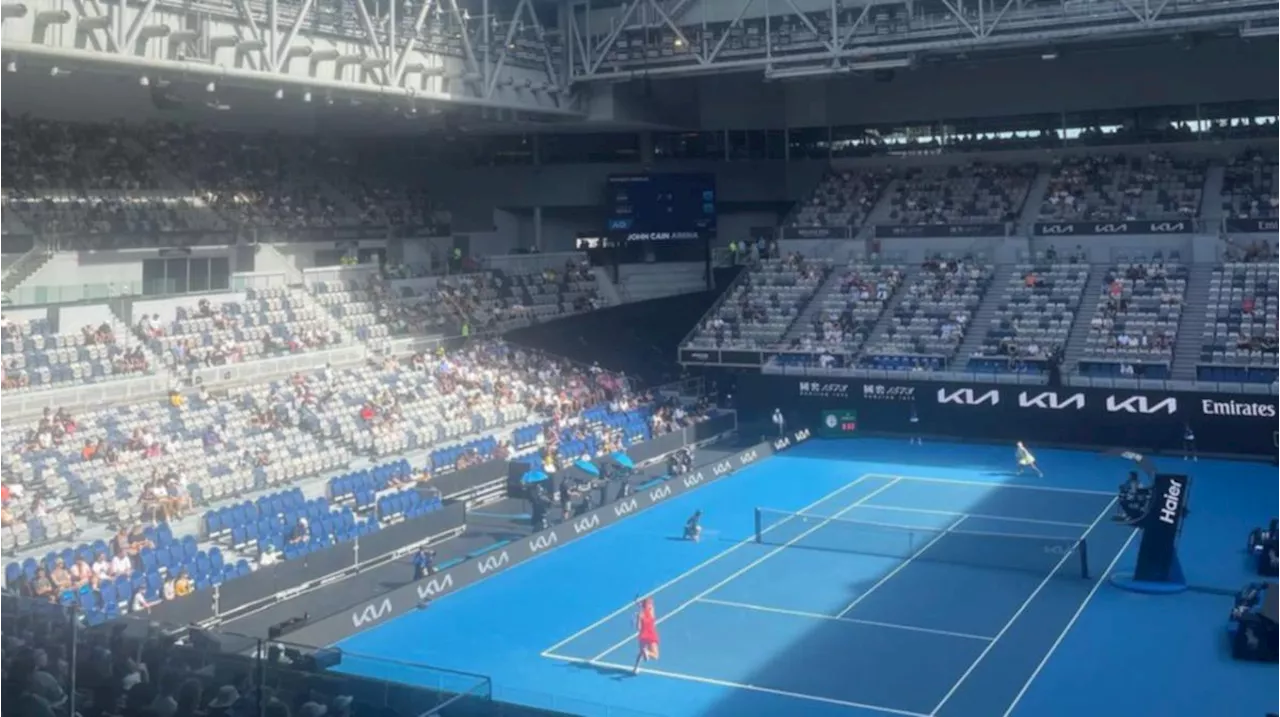 Australian Open ticketing decision leaves empty crowd watching local hope Maya Joint at John Cain Arena