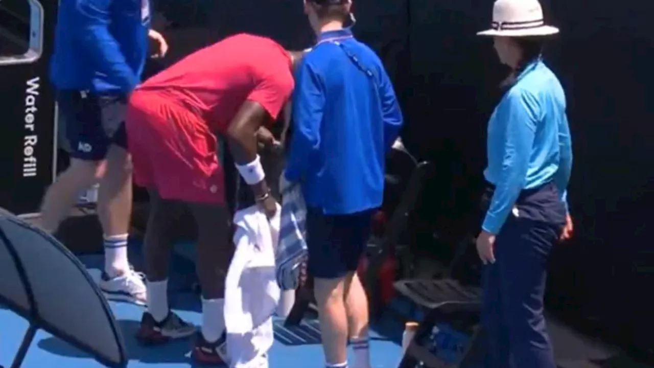 American tennis star Frances Tiafoe pulls off brave Australian Open win despite spewing on the court