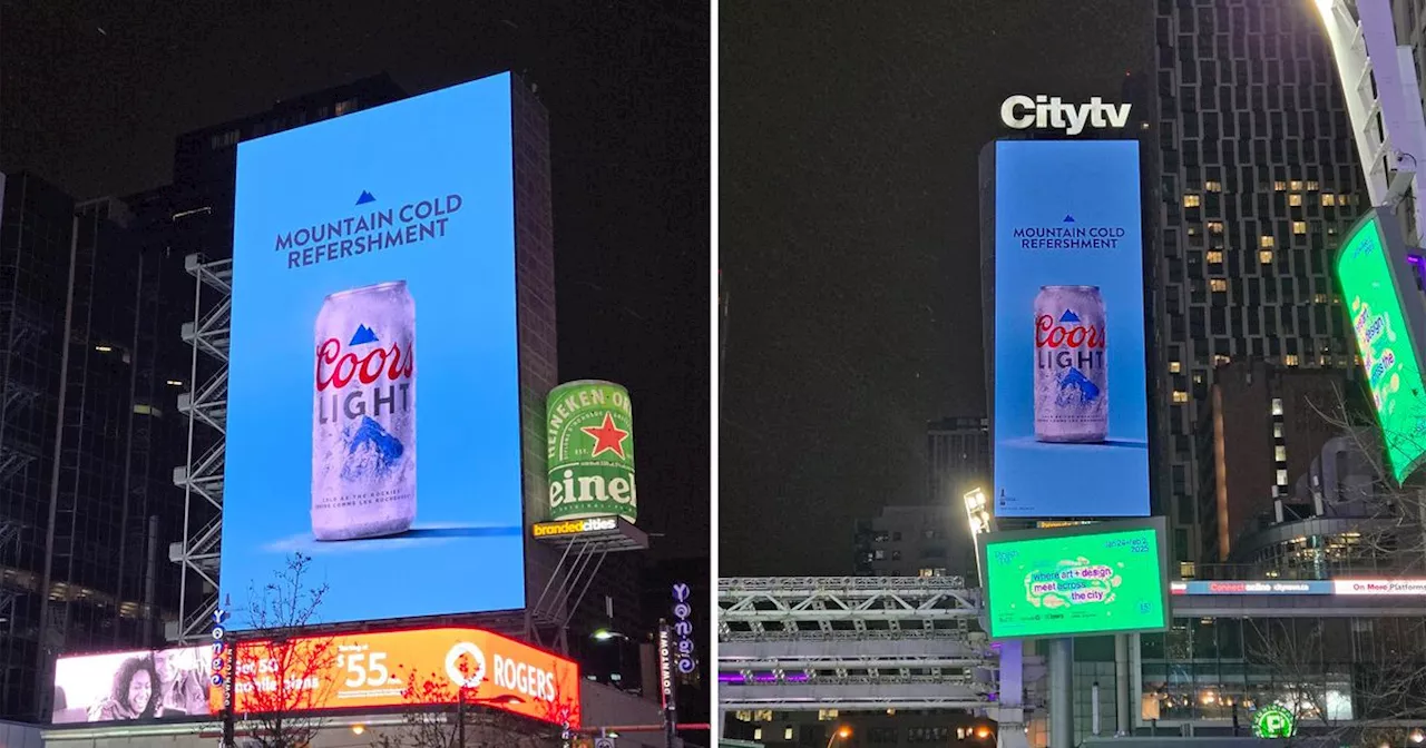 Coors Light Billboard Features Glaring Typo in Prime Toronto Location