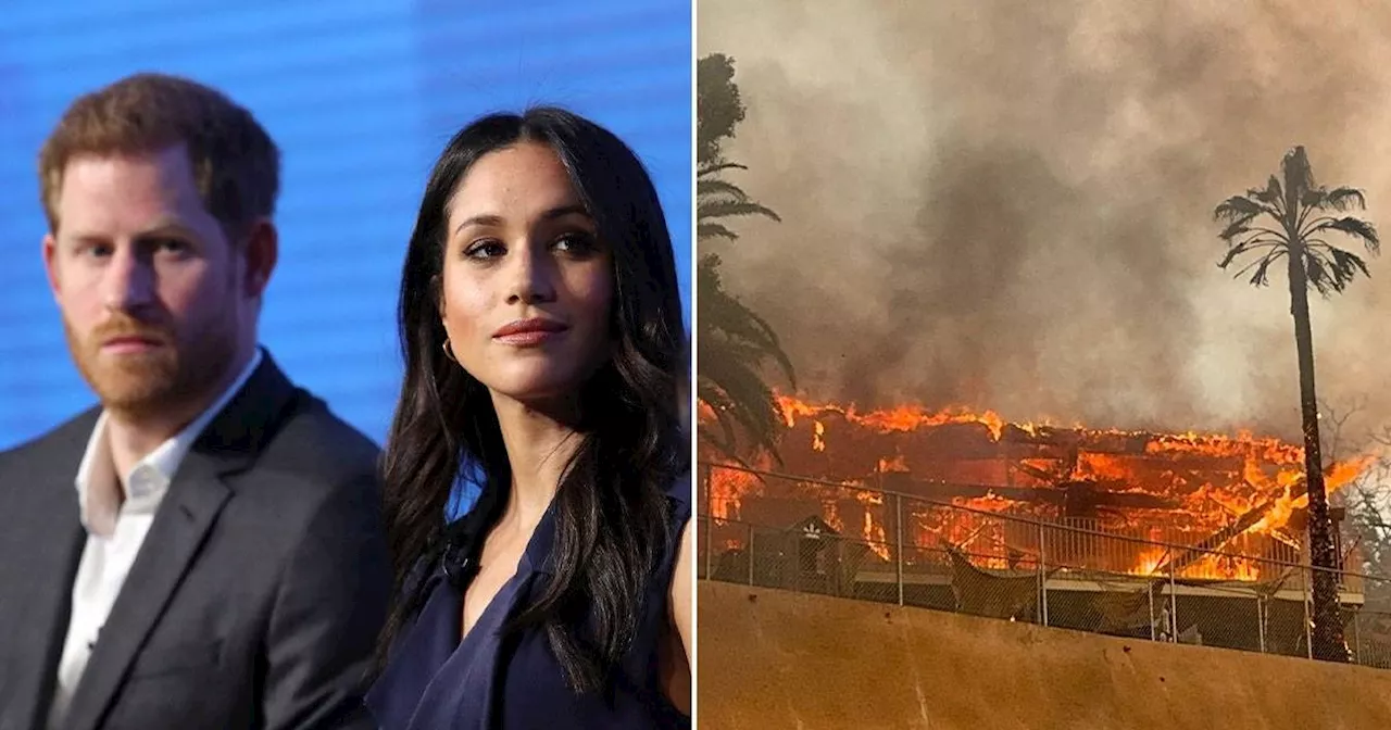 Harry and Meghan Open Home as California Wildfires Rage