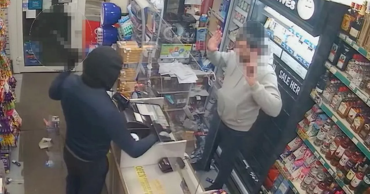 Man Robs Edinburgh Convenience Store in Terrifying CCTV Attack