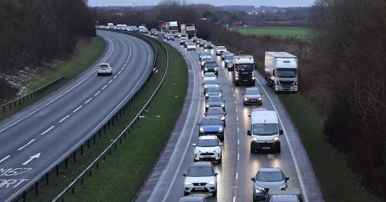 Traffic updates live as Knowsley Expressway blocked after four-car crash