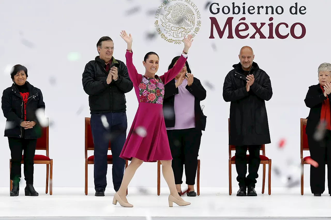 México: Sheinbaum se da un baño de masas para celebrar sus cien días como presidenta