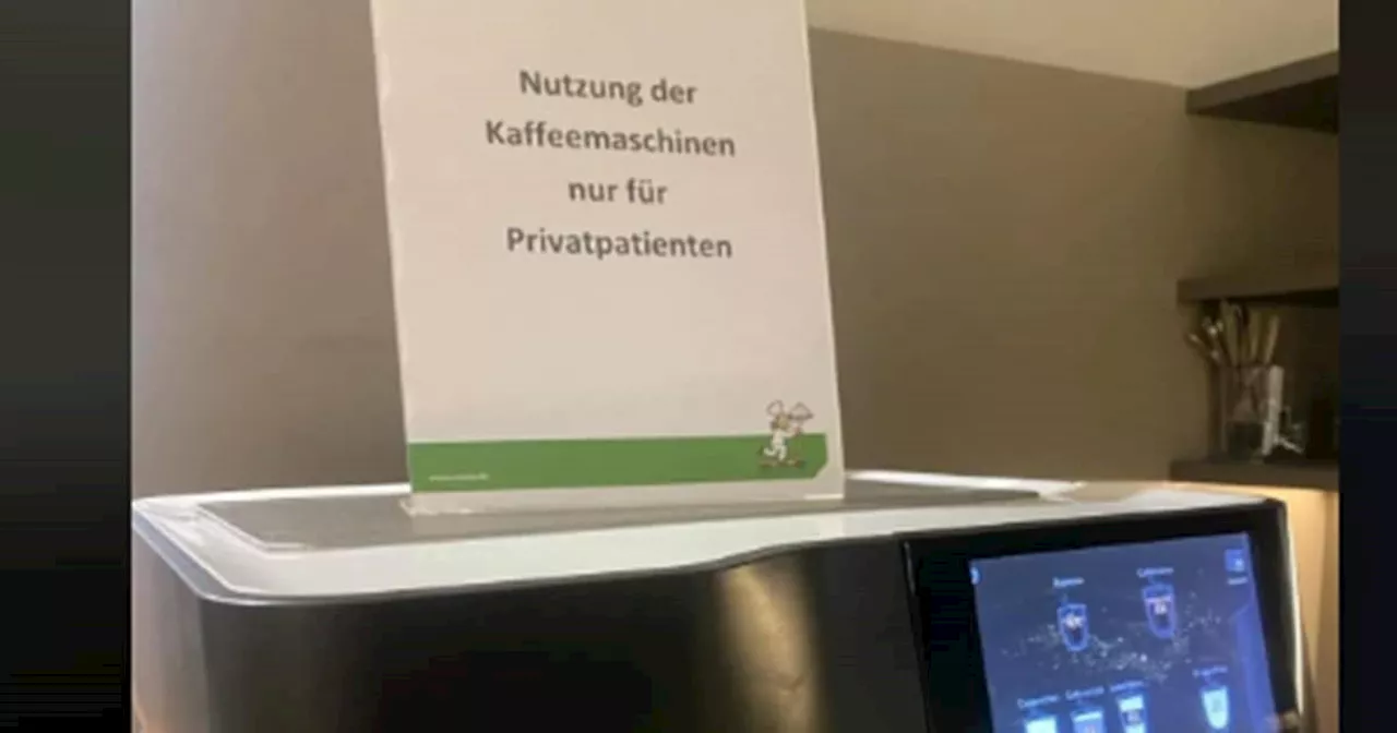 Kaffeemaschine nur für Privatpatienten: Ärztliche Praxis löst Shitstorm aus