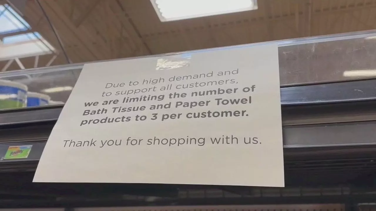 Grocery Store Limits on Household Items Due to California Wildfires