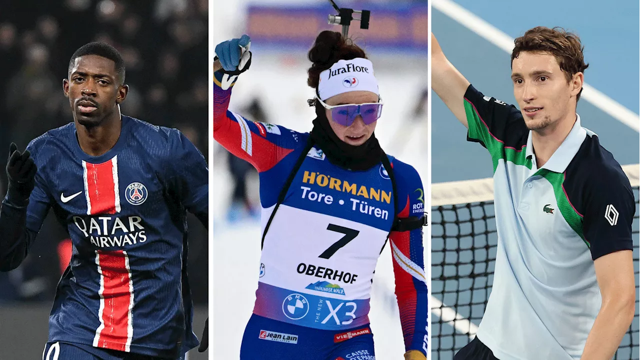 Le PSG solide leader, les têtes de série français bien lancés en Australie, le biathlon tricolore continue de