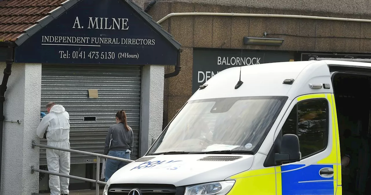 'Complex' investigation into Glasgow funeral directors continues eight months after police sweep