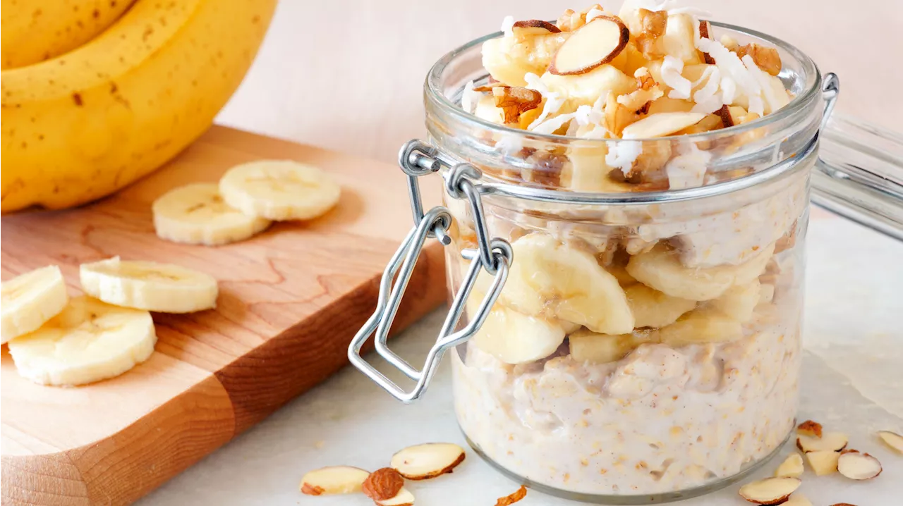 Schoko-Banane-Overnight Oats Rezept