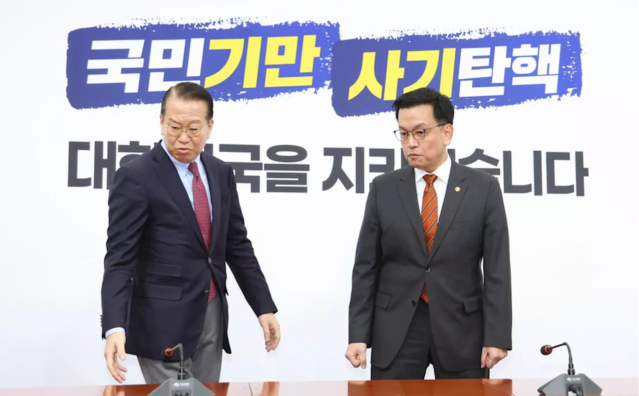 최상목 대통령 권한대행, 국민의힘 권영세 위원장 만나 체포영장 집행 관련 '시민 안전' 강조