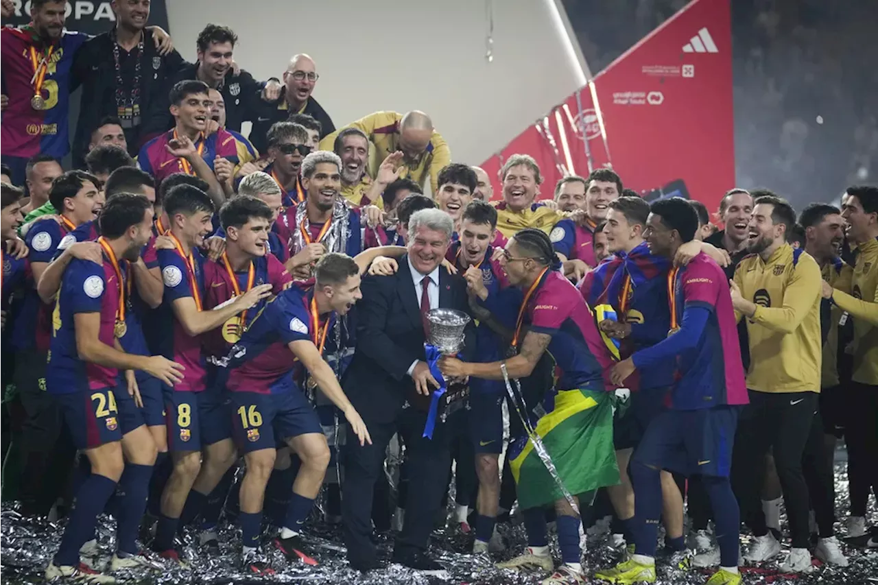 Barcelona Tunjukkan Kehebatan, Raih Trofi Piala Super Spanyol