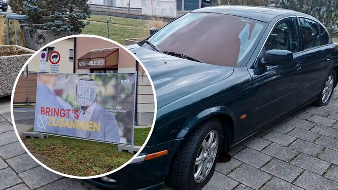 Vandalismus in Herzogenburg - Auto mit Farbe zerstört! Jetzt spricht Bürgermeister