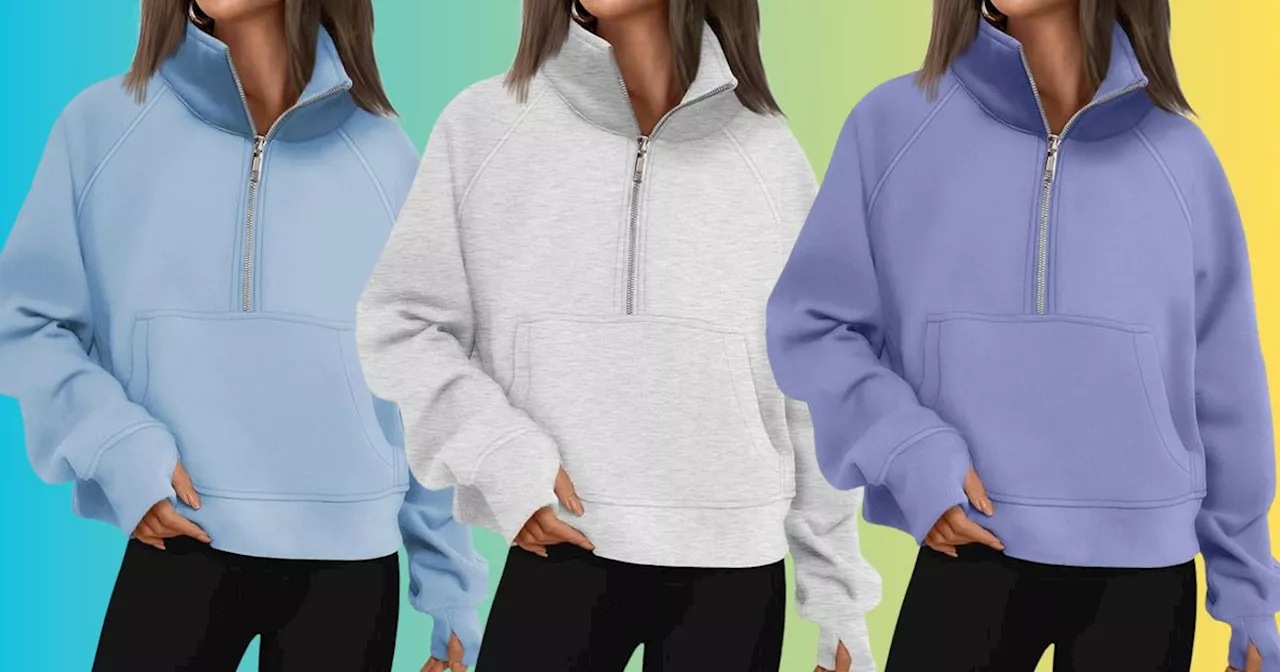 This Cozy Quarter-Zip Fleece Pullover Is on Sale for Under $30