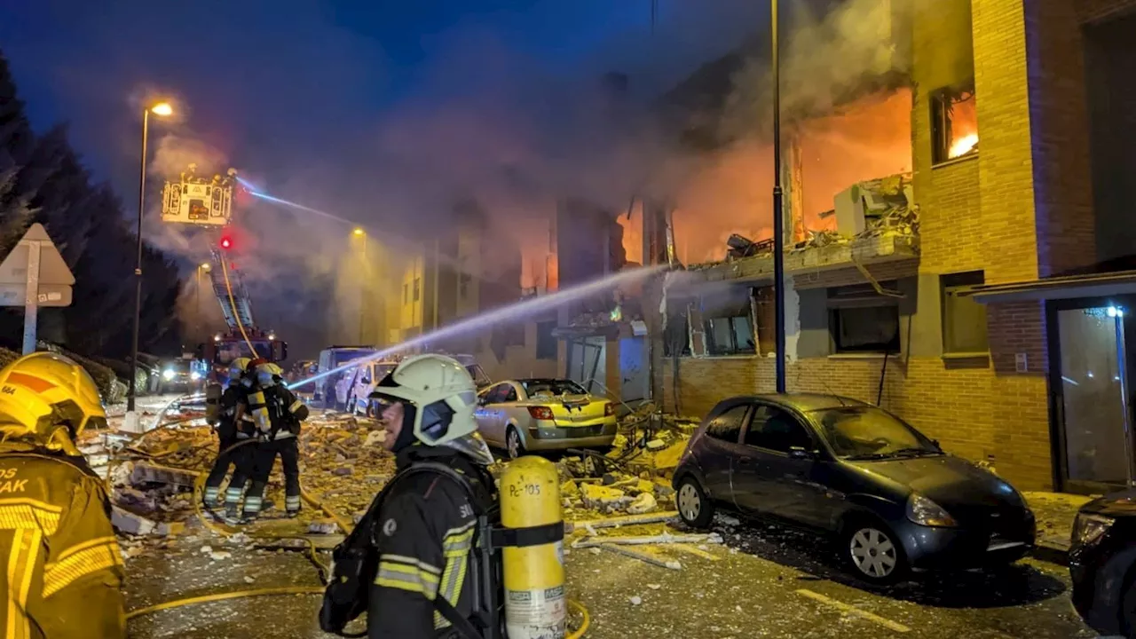 Explosión en edificio de Navarra deja nueve heridos