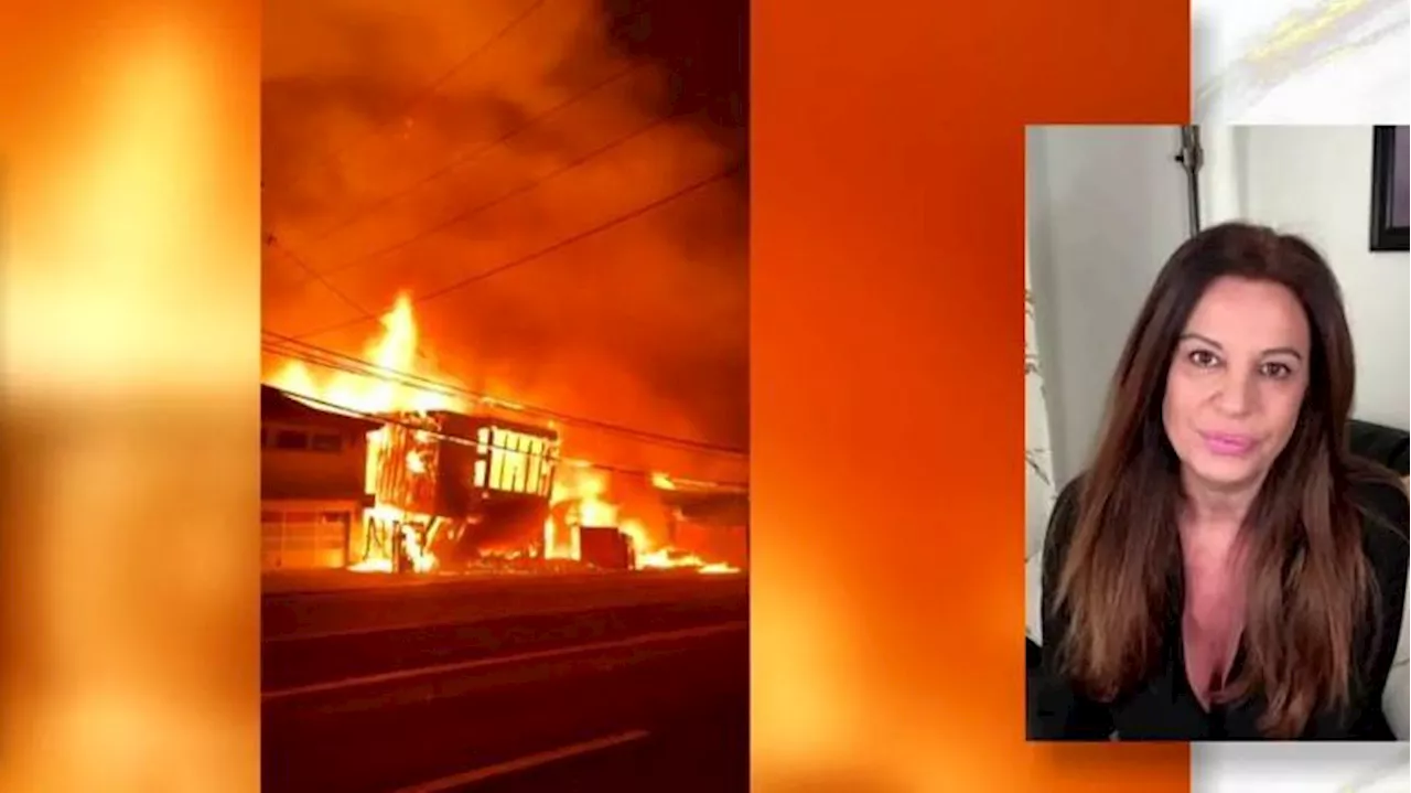 Sonia Monroy cuenta en 'TardeAR' lo duro que fue quedarse atrapada en el incendio de Los Ángeles: 'Entré en un