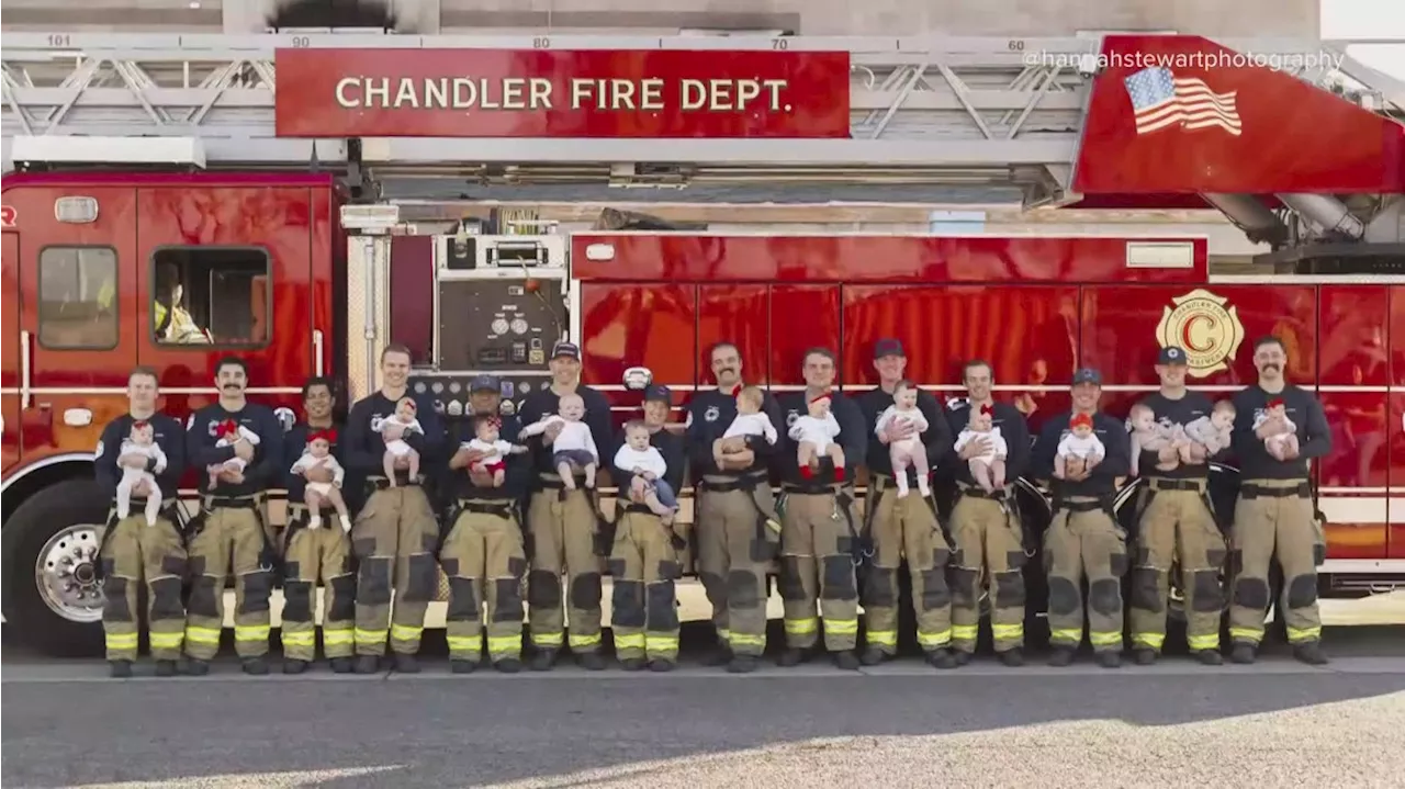 Chandler Firefighters Celebrate Baby Boom