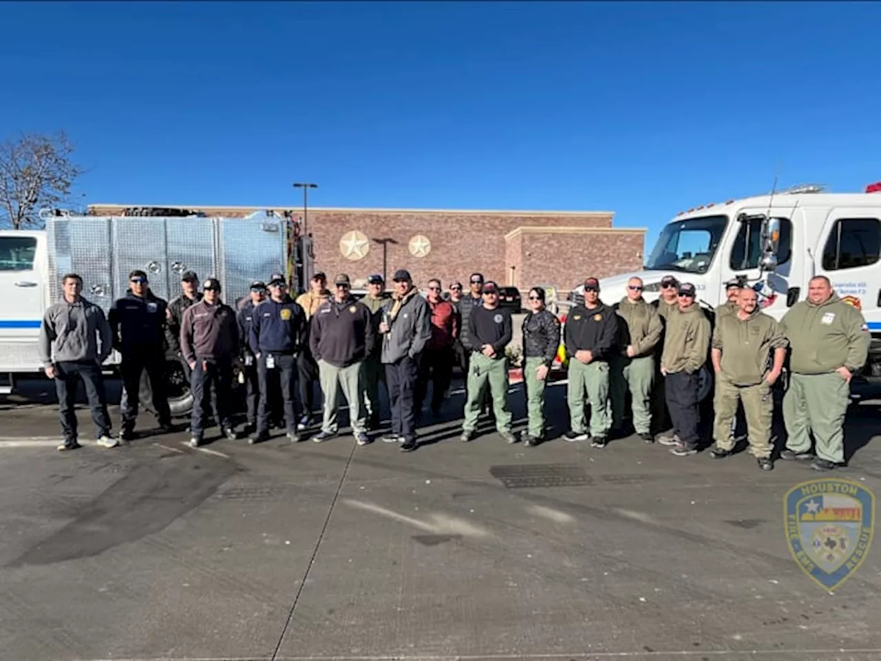 ‘You’re not alone’: Houston firefighters arrive in California to help battle massive wildfires