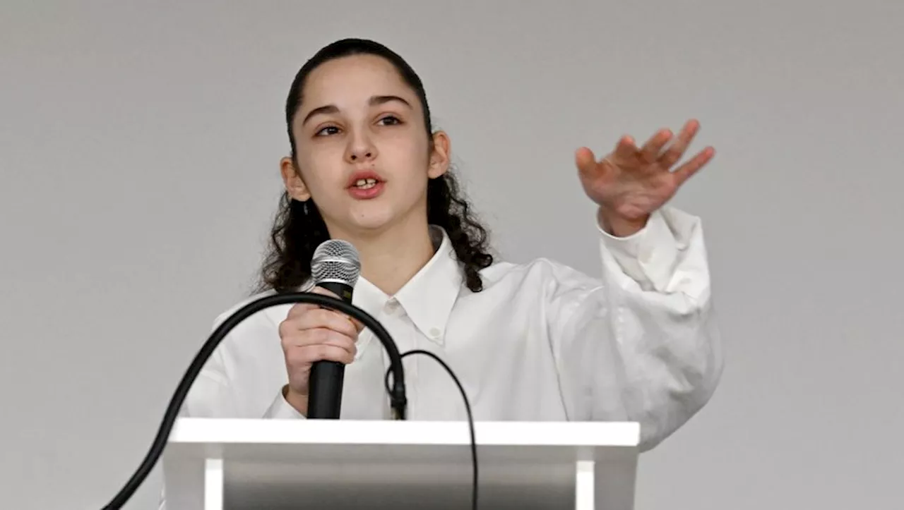 Amélia Racaud, Championne de l'Humanité au Concours Régional d'éloquence