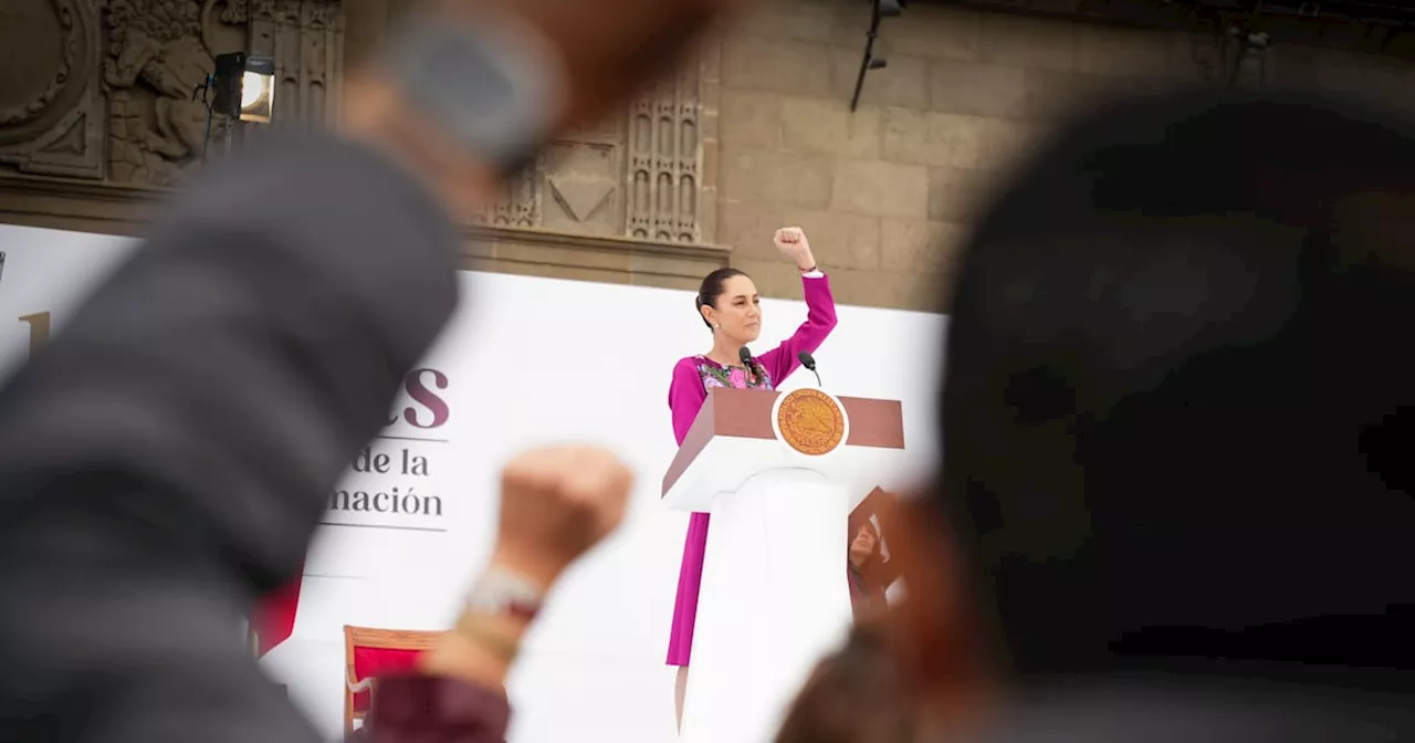 Con Estados Unidos colaboramos, nunca nos subordinamos: Claudia en el Zócalo