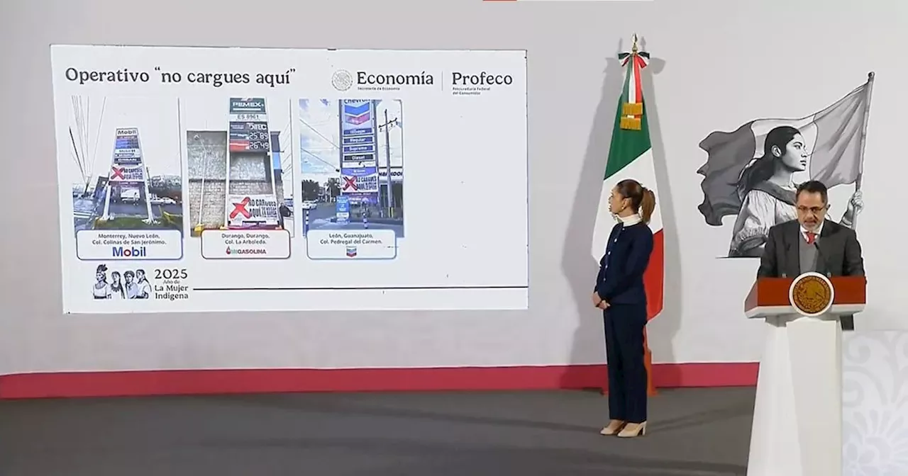 Gasolineras bajan precios tras anuncio de Profeco sobre lonas que advierten de combustible más caro