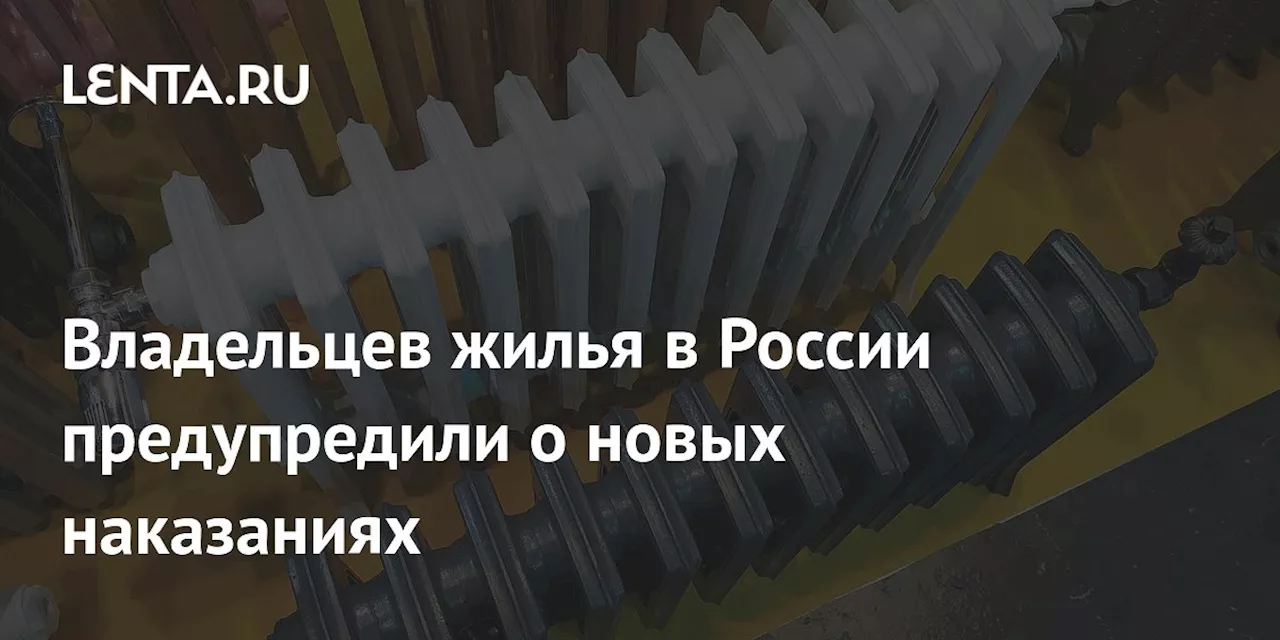 Владельцев жилья в России предупредили о новых наказаниях