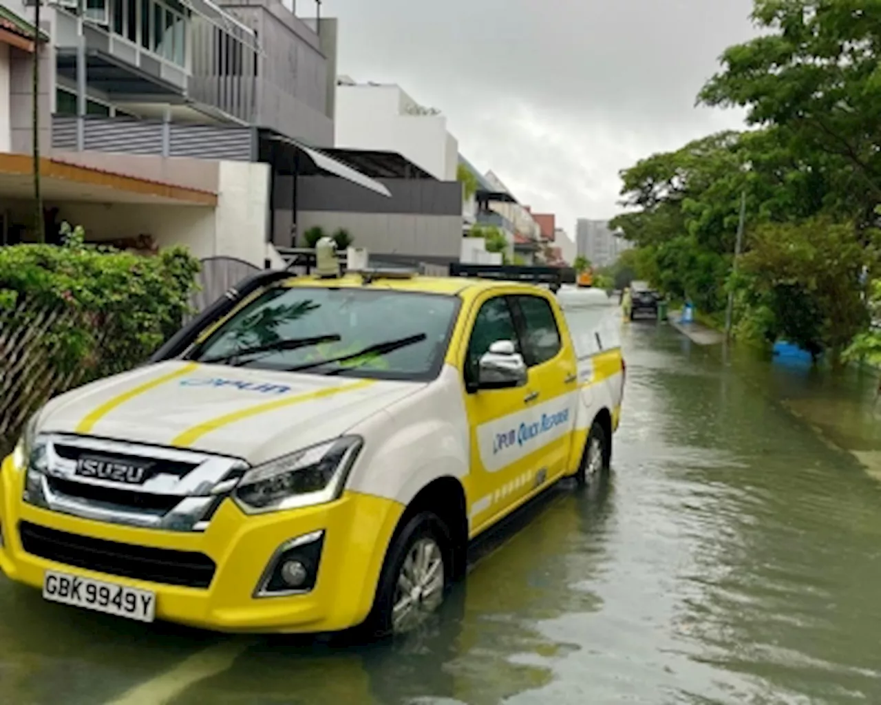 Singapore’s water agency issues flood alerts as heavy rainfall surpasses monthly average