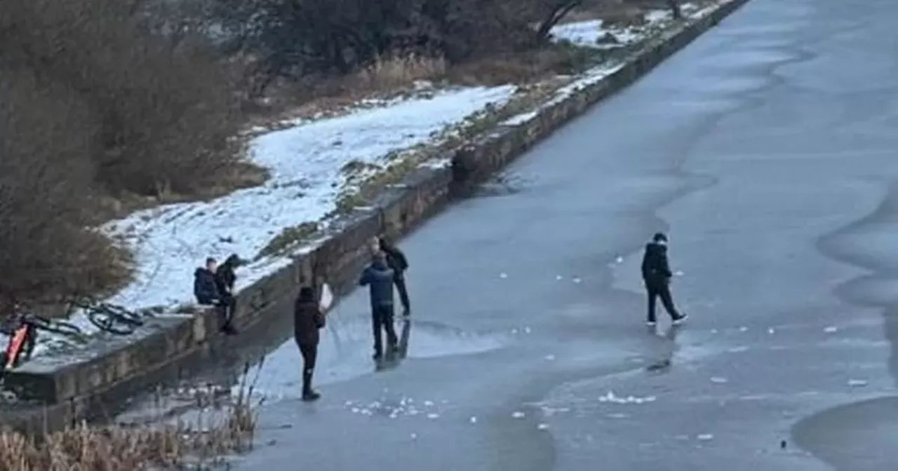 Warning Issued After Children Found Playing on Frozen Canal