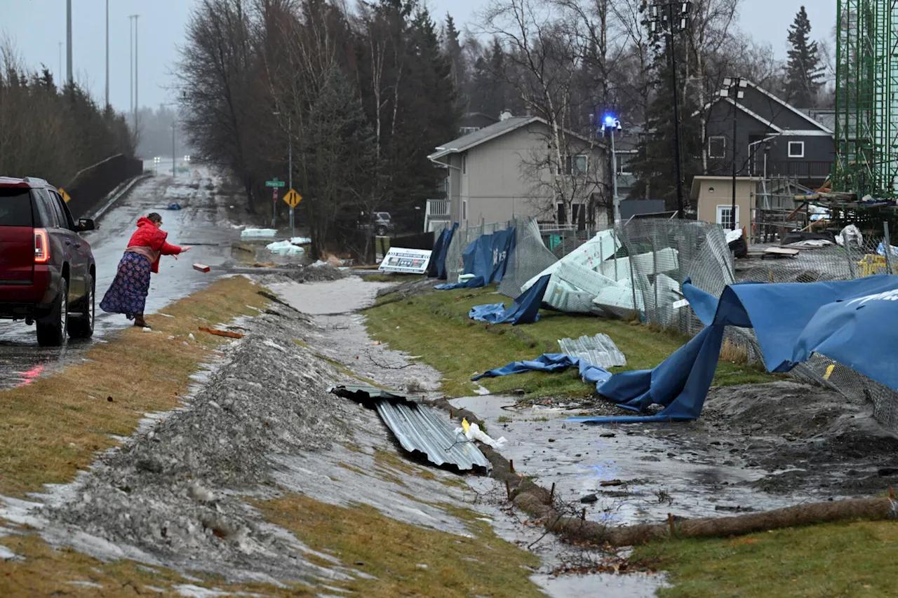 Hurricane-Force Winds Cause Widespread Damage in Anchorage, Alaska