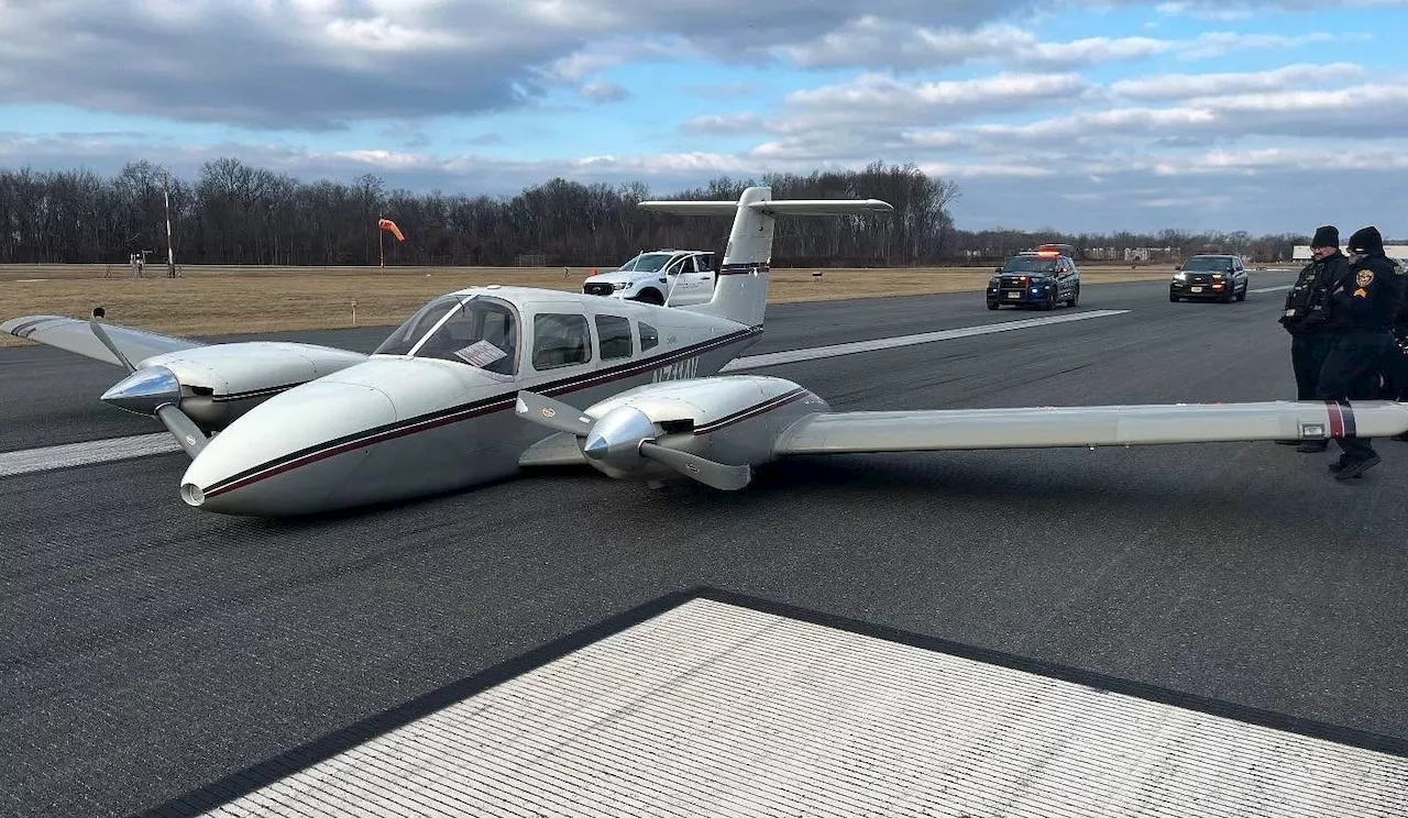 Pilot, student walk away from belly landing at N.J. airport, police say