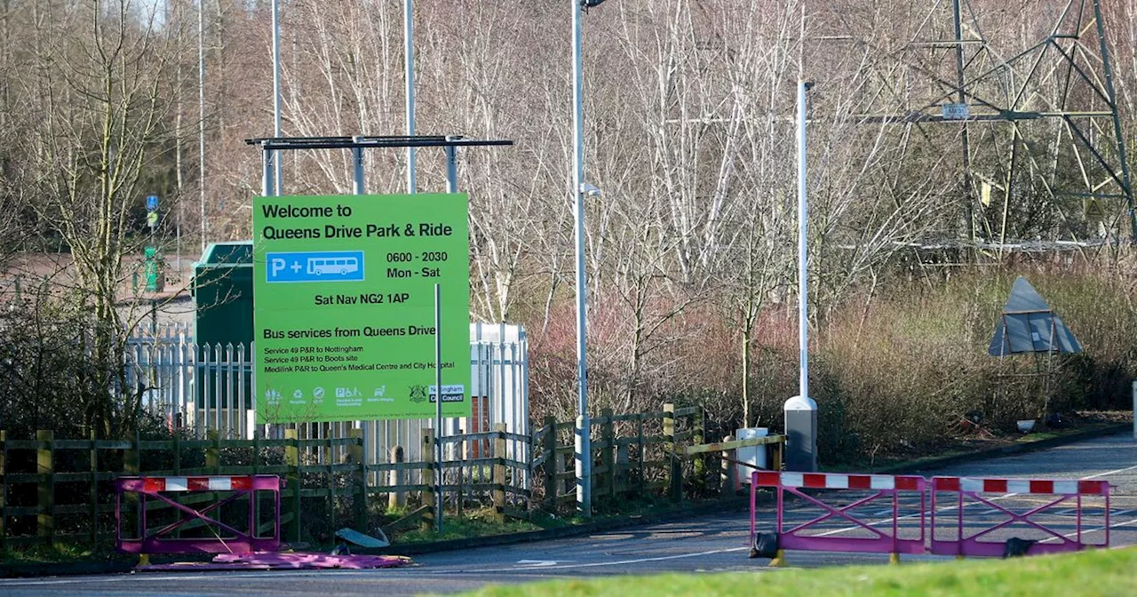 Major Nottingham park and ride site remains closed as car park covered in ice