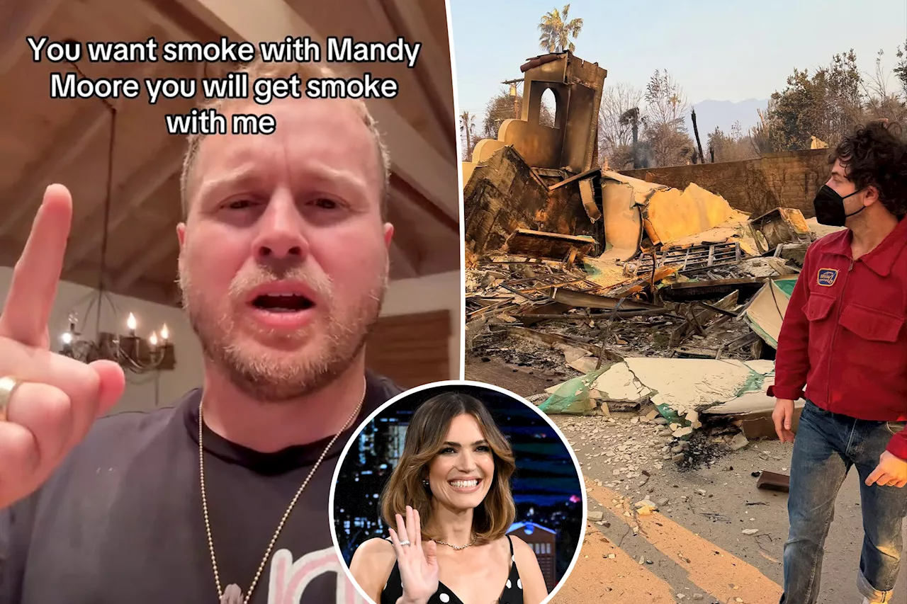 Spencer Pratt defends Mandy Moore amid LA fires GoFundMe backlash: 'Don't you dare'