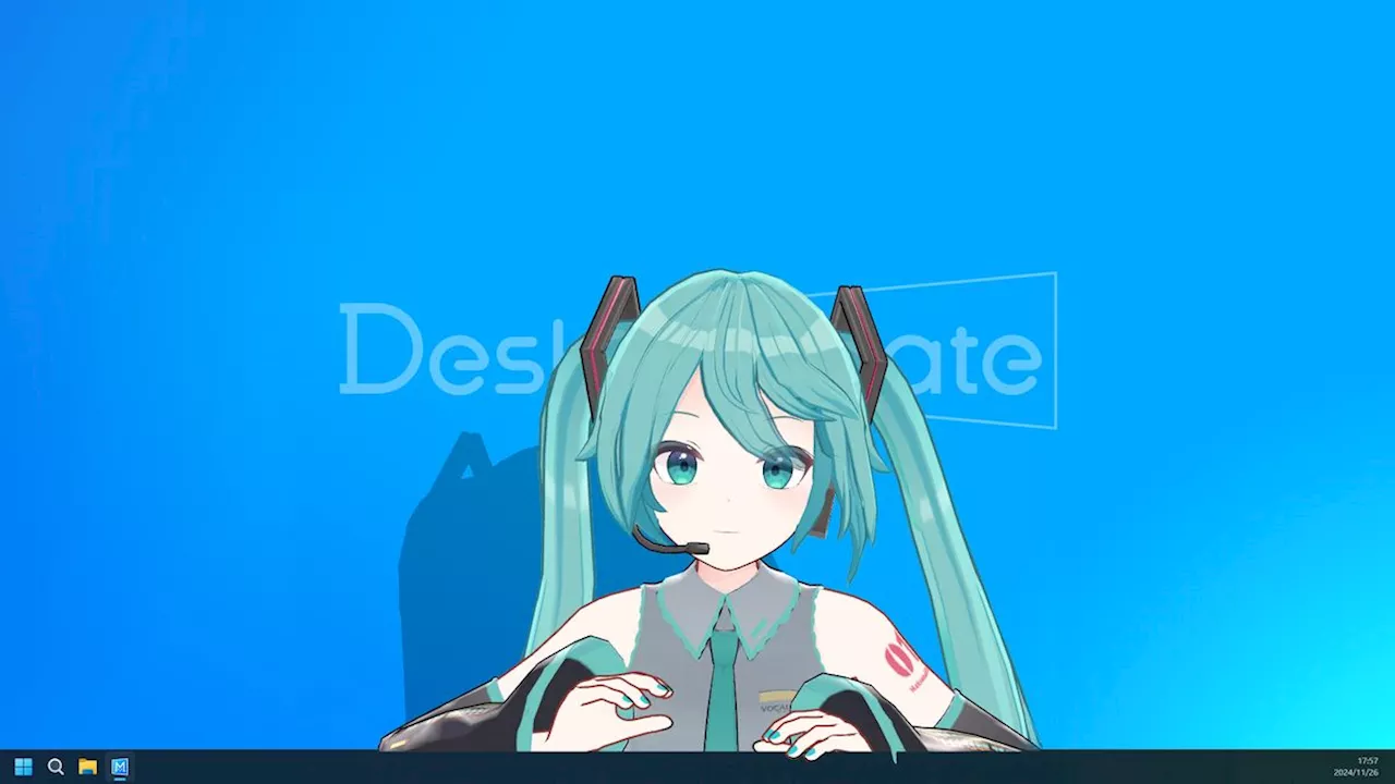 To the dismay of my colleagues, I paid $15 for this Hatsune Miku desktop pet so you don't have to