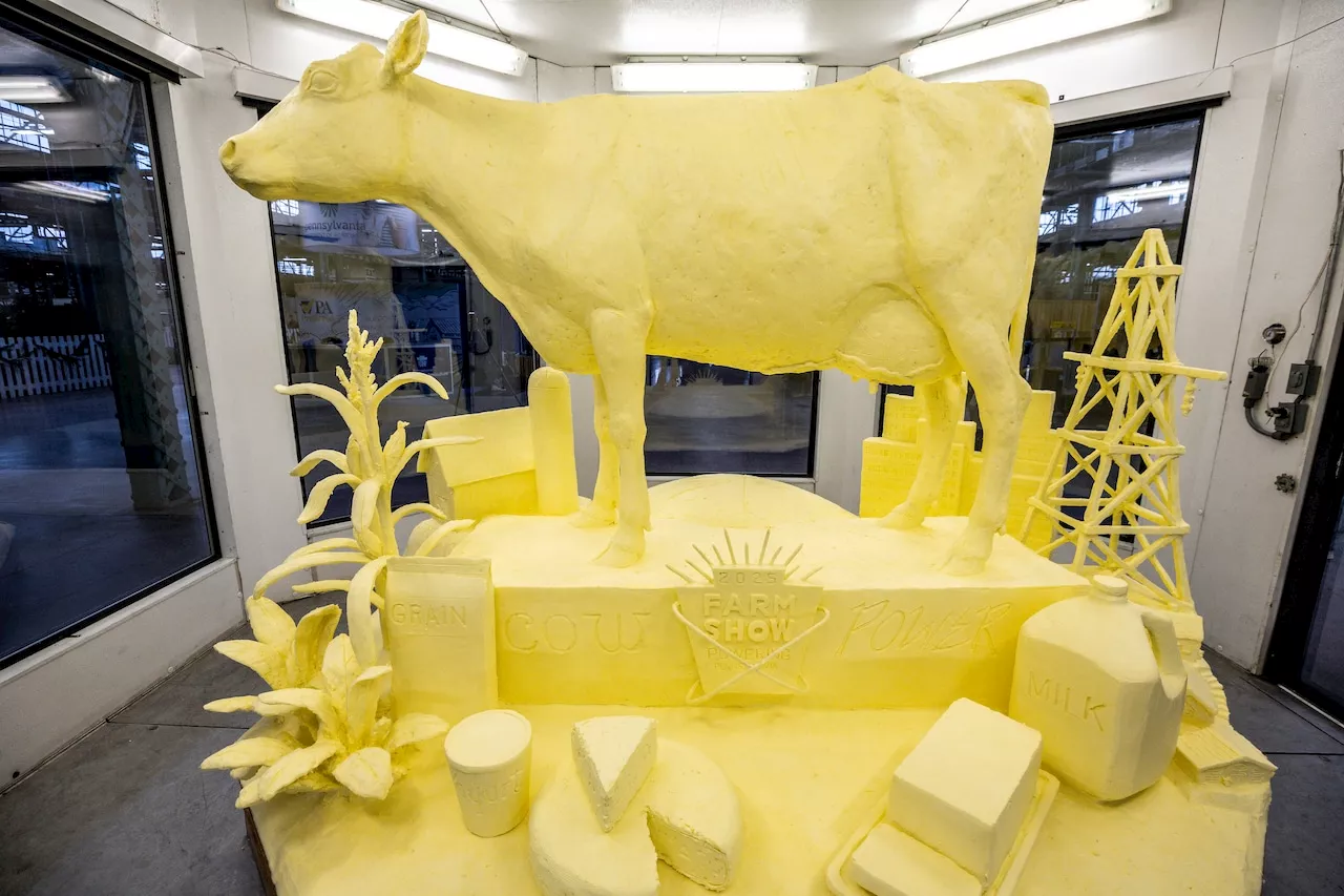 Butter Sculpture Recycled into Energy at Pennsylvania Dairy Farm