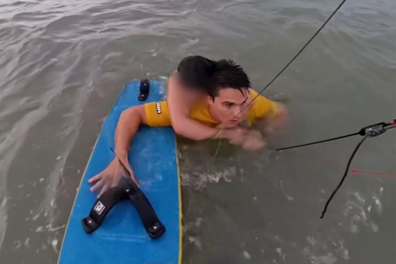 Olympic Kite Surfer Saves Drowning Woman in Dramatic Video: Watch