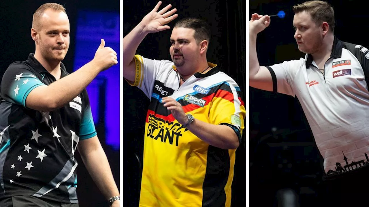 Darts: Diese zwölf Deutschen spielen auf der PDC-Tour - Clemens, Schindler, Hopp & Co.