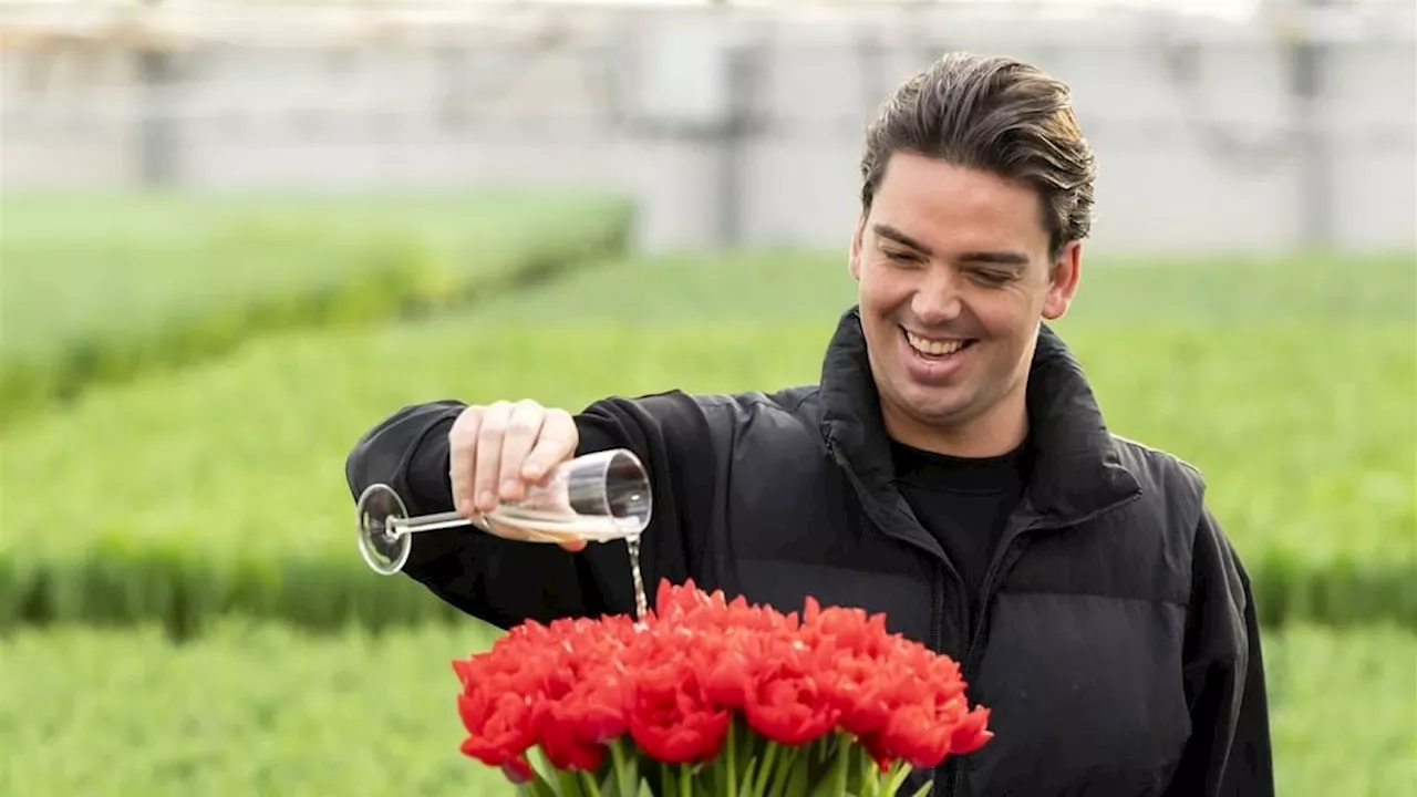 Yves Berendse neemt bos eigen tulpen mee naar Vrienden van Amstel