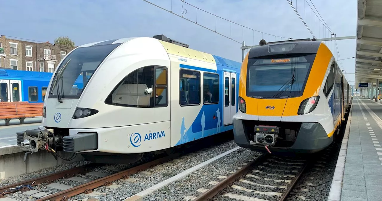 Arriva-trein Groningen-Zwolle blijft stilstaan