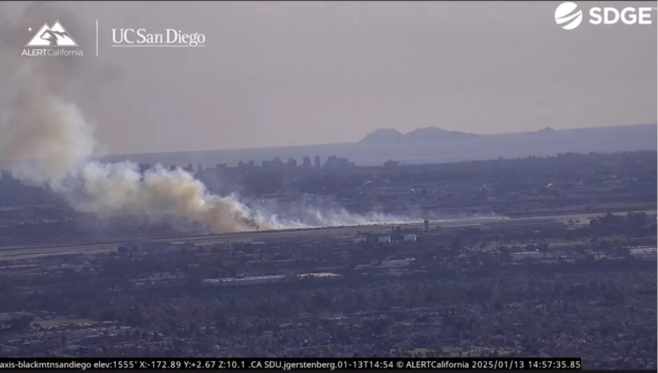 Brush Fire at Miramar Marine Corps Air Station Contained