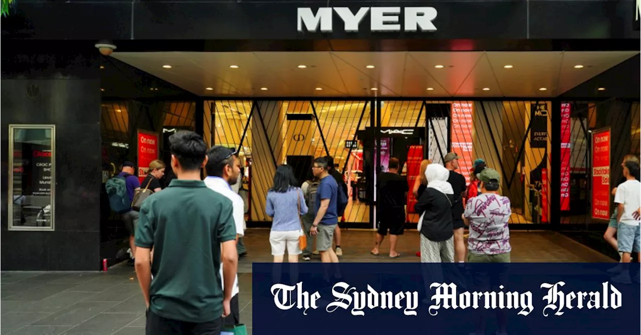 Myer Shares Dive After Sales Decline in Key Holiday Period