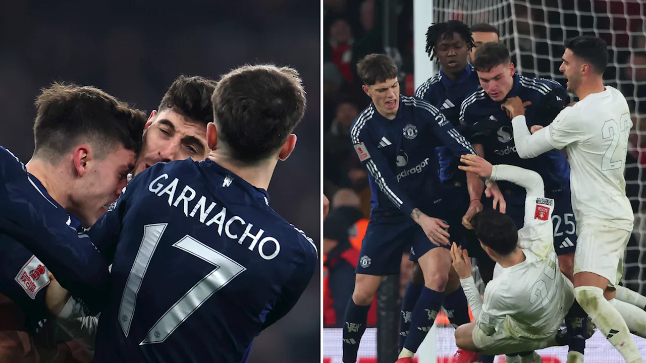 Man United Fans Claim Havertz 'Should Be Fined' After Ugarte Headbutt