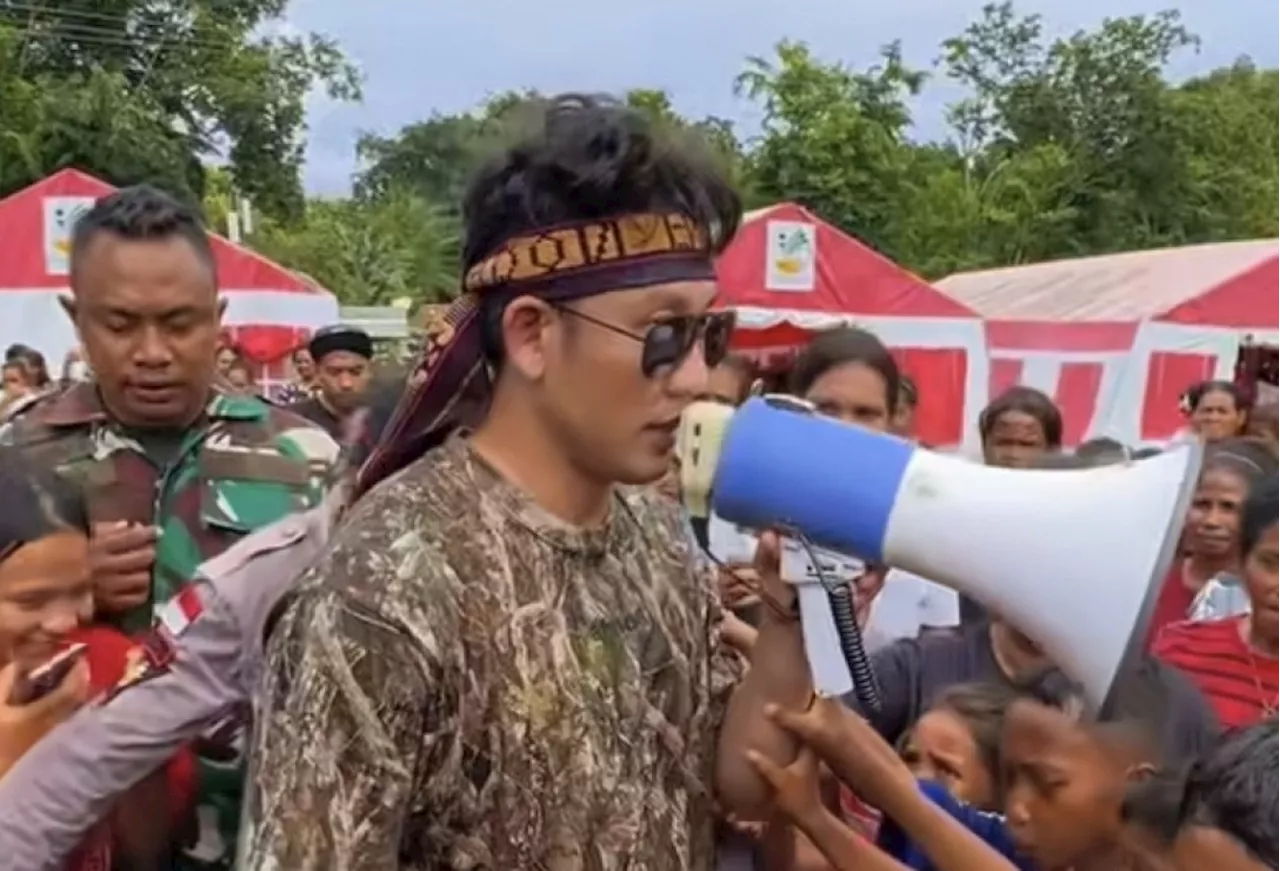 Denny Sumargo Bagikan Bantuan Rp1,7 Miliar untuk Korban Letusan Gunung Lewotobi