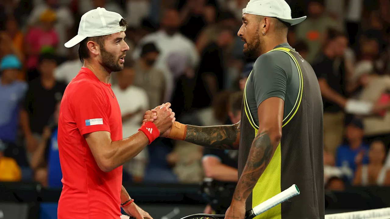 Nick Kyrgios knocked out of Australian Open by Brit who was ranked 646 in 2024...