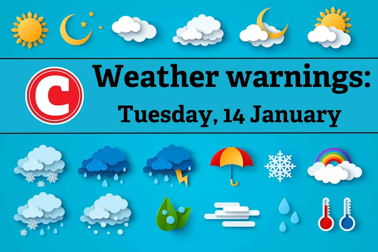 South African Weather Forecast: Fire Danger and Mixed Conditions for January 14