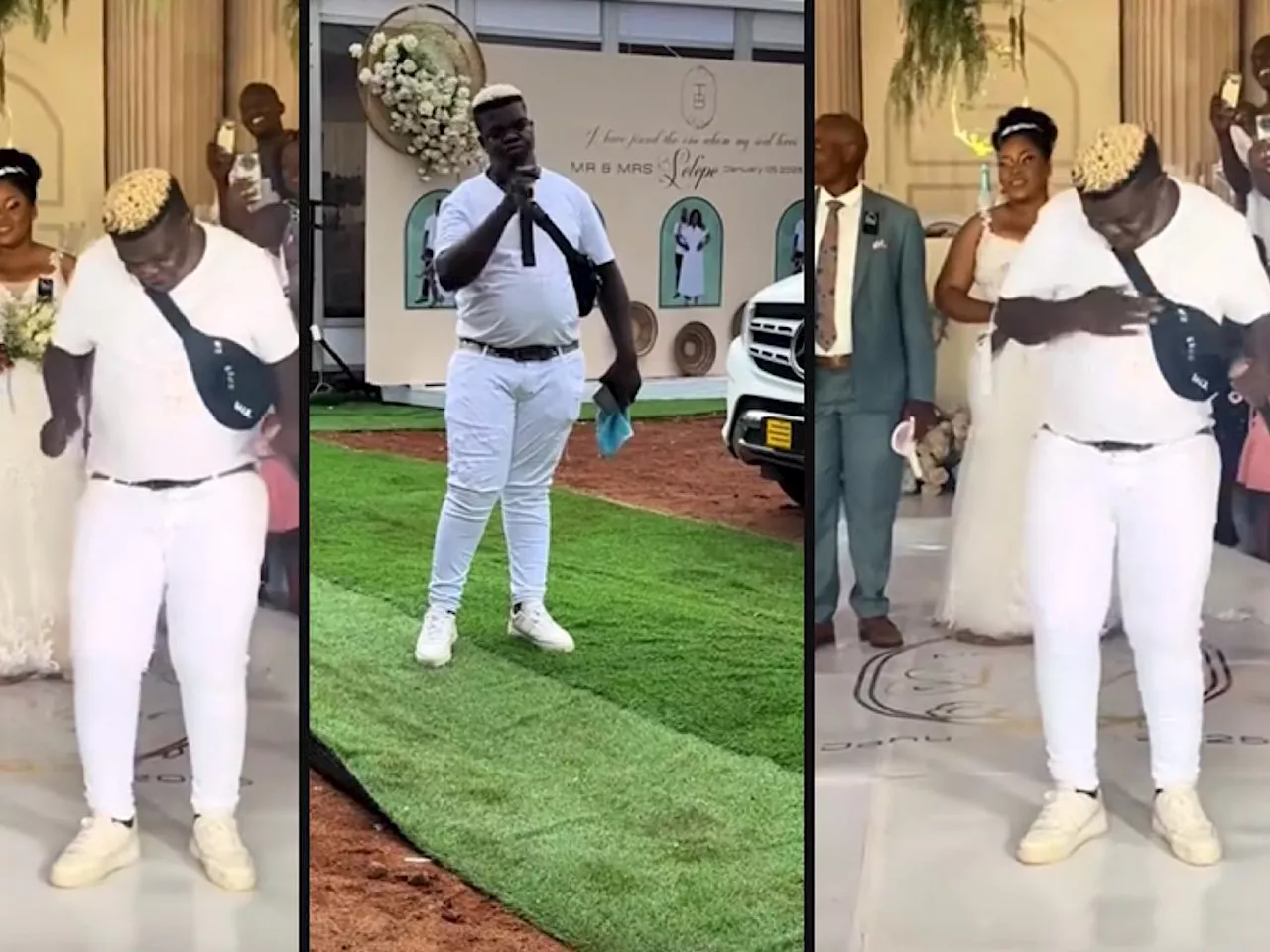 WATCH: Skomota steals the show at a local wedding