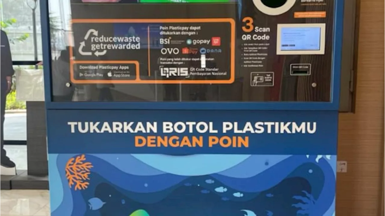 Reverse Vending Machine ASDP Kumpulkan 1,72 Ton Sampah Plastik hingga 2024