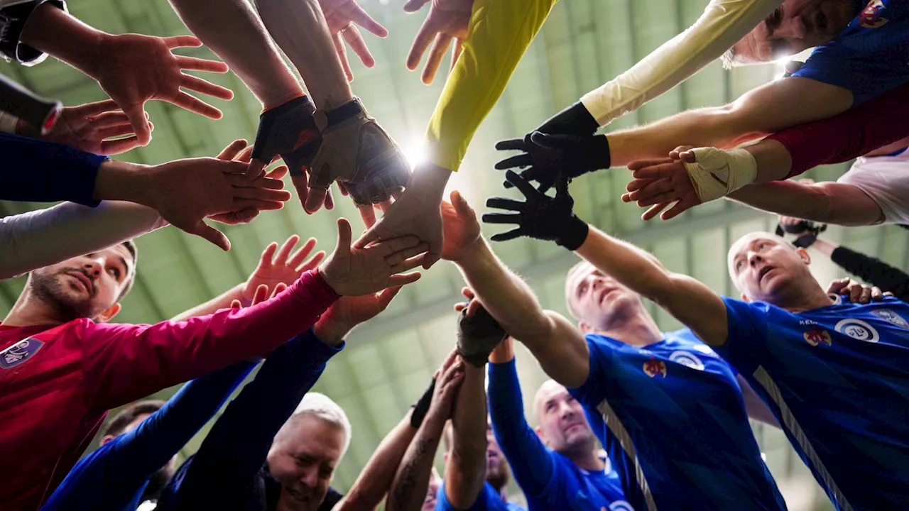 Ukraine holds first soccer tournament for war-wounded amputees — and plans to go international