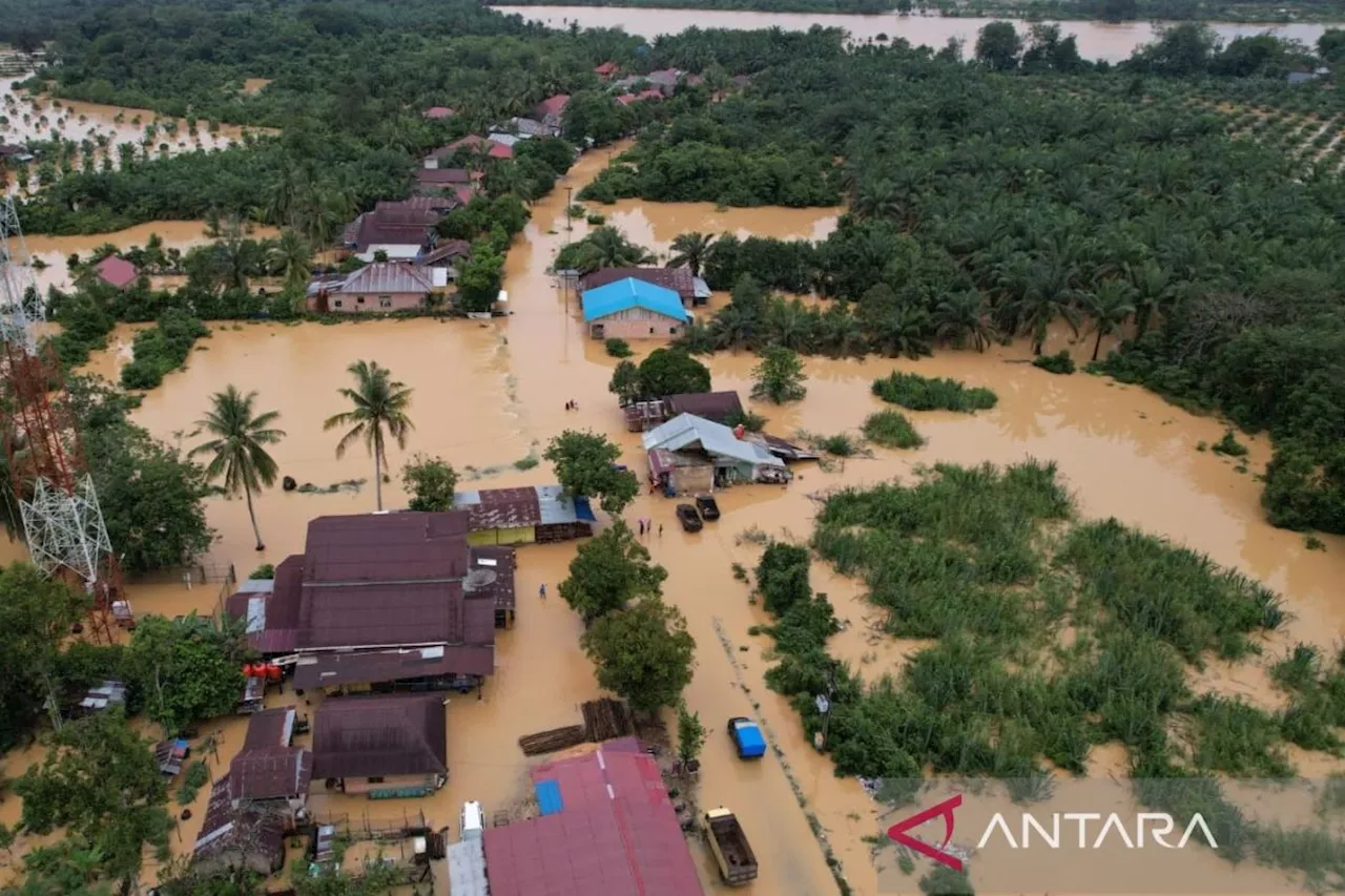 BNPB Gunakan Drone dan Perahu untuk Bantu Korban Banjir di Kampar, Riau