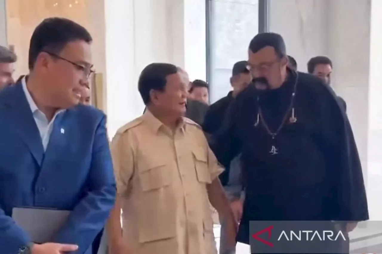 Presiden Prabowo Bertemu Steven Seagal